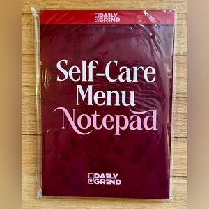 NWT Daily Grind Planner Self-Care Menu Notepad 70 Pages